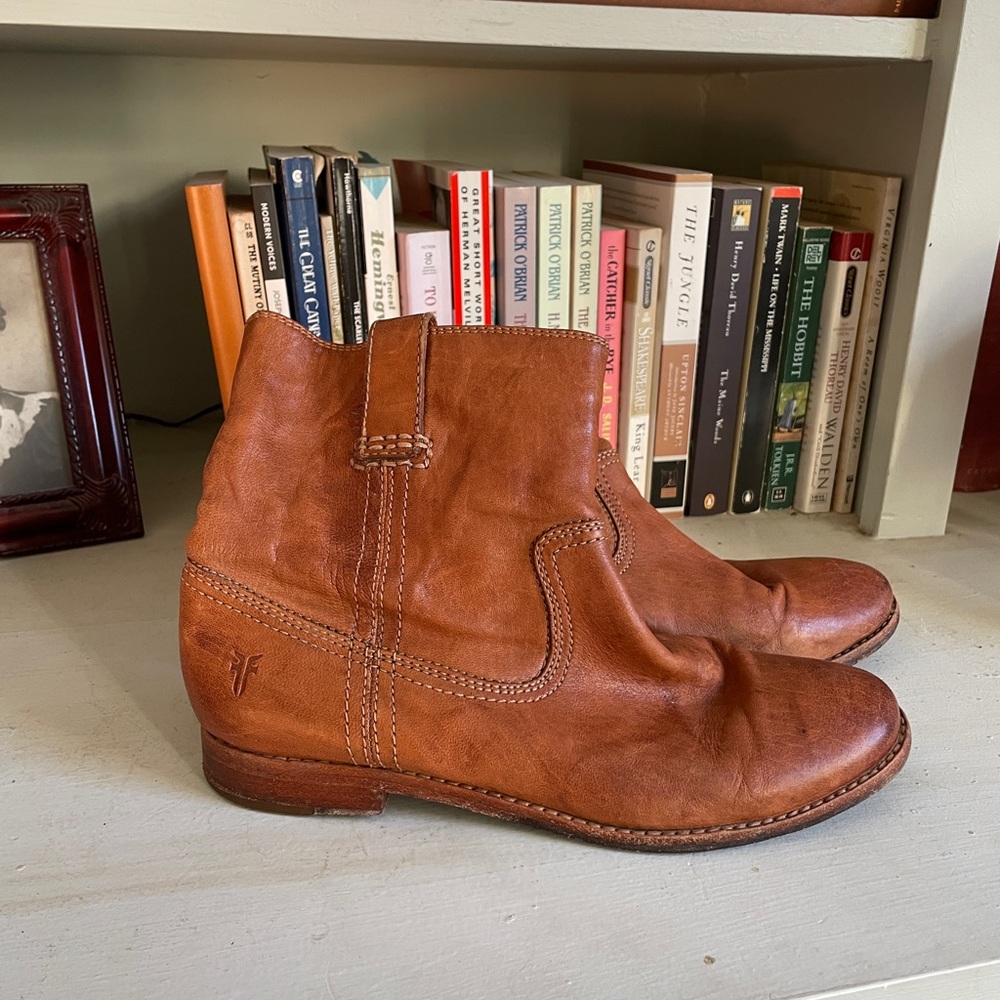 Frye Cognac Leather Boots